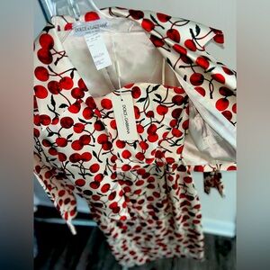 Dolce & Gabbana FW 1996 Vintage 100% Silk Dress w/ matching jacket. Size 44 IT.